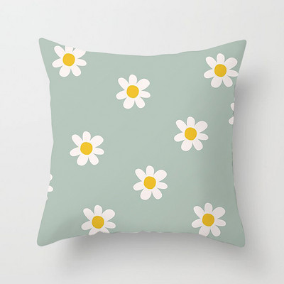 Nova jastučnica s cvijetom tratinčice za uređenje doma/kauč/jastučnica za auto Slatka mekana jastučnica s printom za ljetne djevojke