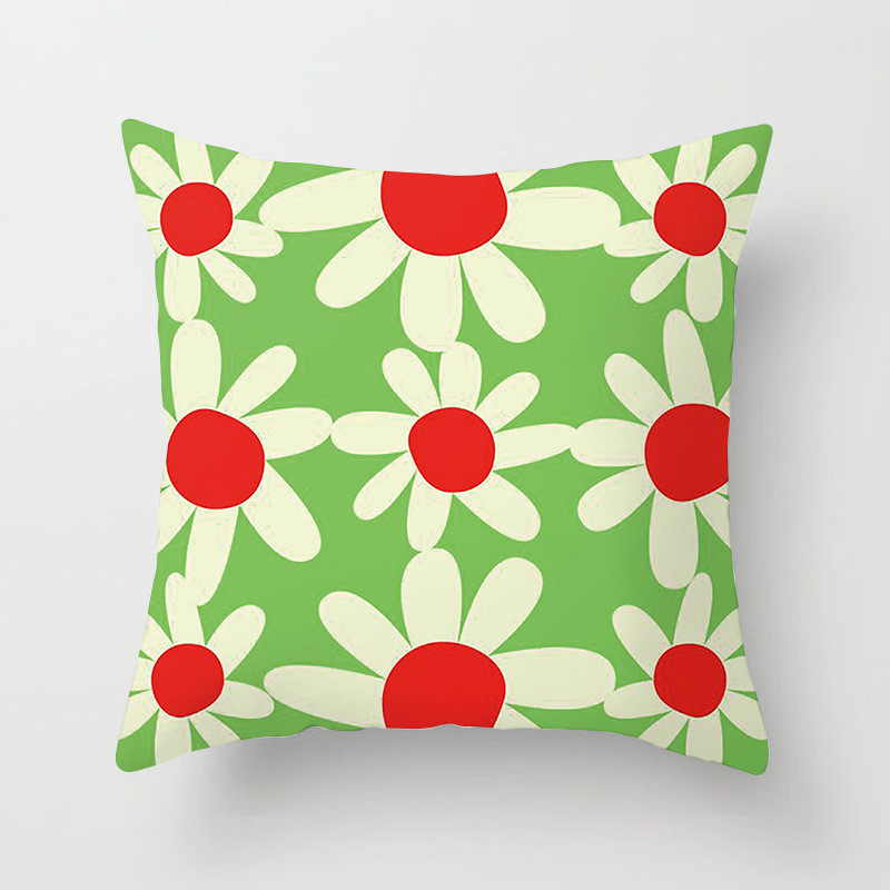 Nova jastučnica s cvijetom tratinčice za uređenje doma/kauč/jastučnica za auto Slatka mekana jastučnica s printom za ljetne djevojke