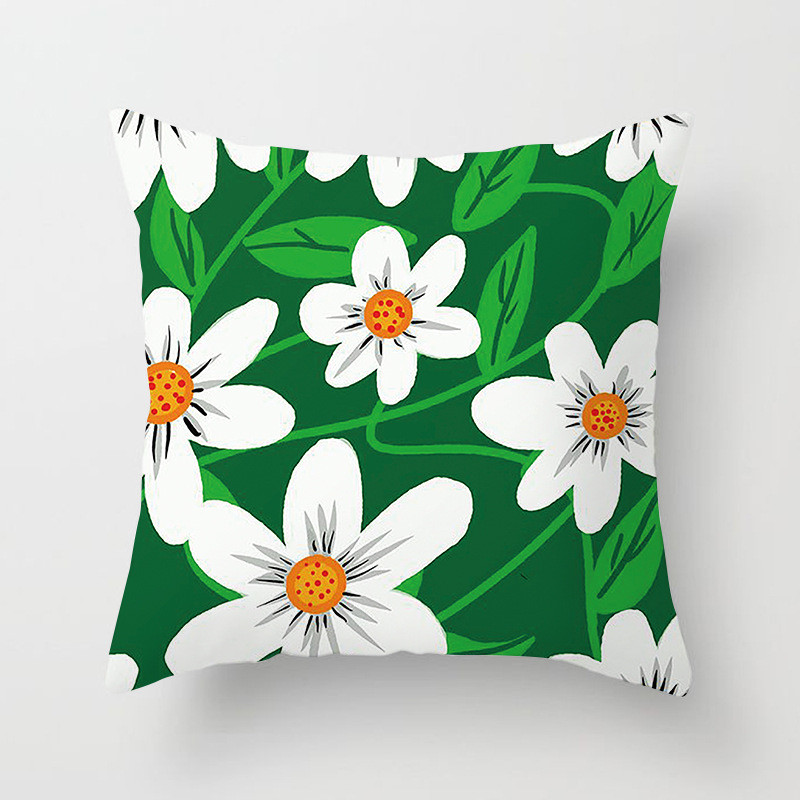 Nova jastučnica s cvijetom tratinčice za uređenje doma/kauč/jastučnica za auto Slatka mekana jastučnica s printom za ljetne djevojke