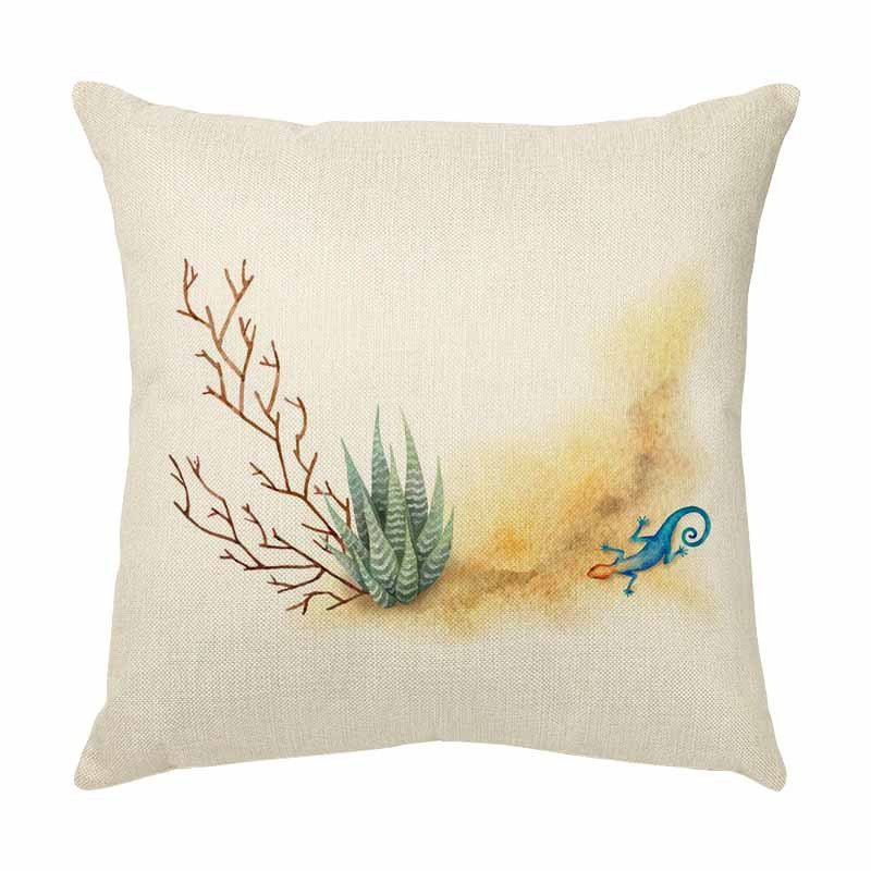 Sukulenti oslikani Jastučnica Dekoracija Crtani kaktus Jastučnica za auto Sofa Jastučnica Lanena jastučnica za dnevnu sobu