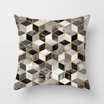 Καλύμματα μαξιλαριών με πολύχρωμο γεωμετρικό σχέδιο Διακοσμητική θήκη μαξιλαριών Ριχτάρι μαξιλάρια Κάλυμμα χάρτης Βελούδινη μαξιλαροθήκη για καναπέ