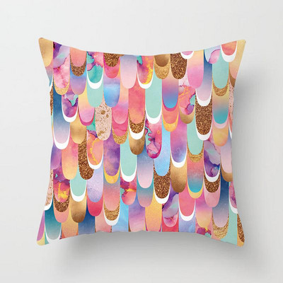 Jastučnice sa šarenim geometrijskim uzorkom Kućne ukrasne jastučnice Navlake za jastuke Karta Baršunasta jastučnica za kauč