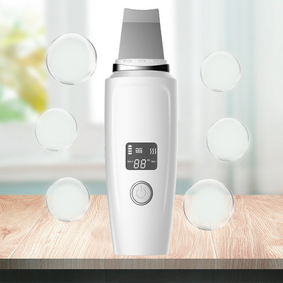 LCD ultragarsinis odos šveitiklis giluminio veido valymo mašina šveitimo kastuvas spuogų inkštirų šalinimo veido porų valiklis veido pakėlimo įrankis