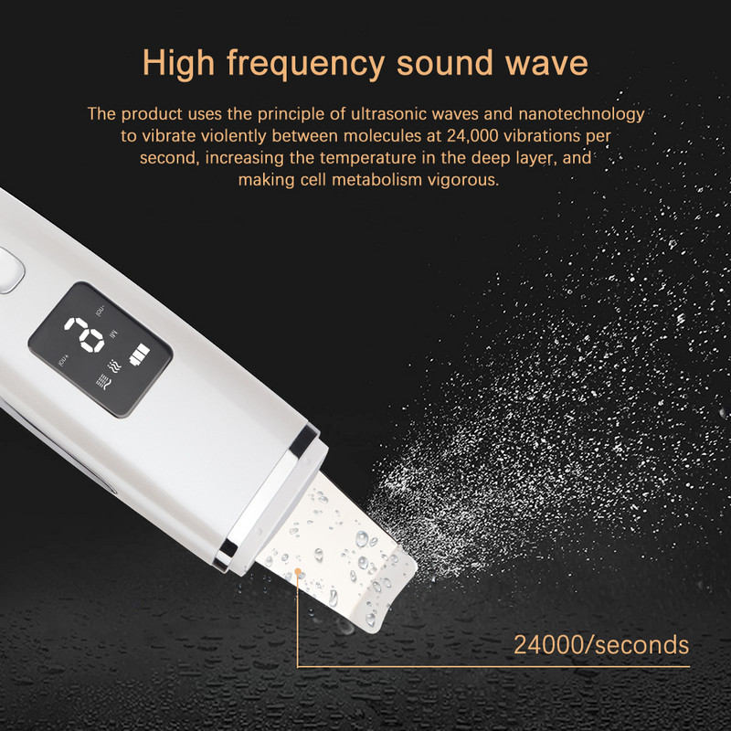 Ultrazvučni piling kože Profesionalni dubinski piling lica Uređaj s lopatom Čistač pora lica Piling stroj za podizanje kože
