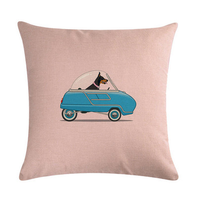 Vintage Car Series vászon párnahuzat Housse De Coussin párnahuzat Cojines Decorativos Para Sofá Home Decor