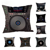 Μοναδικό κάλυμμα μαξιλαριού DJ MUSIC Σπίτι Υπνοδωμάτιο Ξενοδοχείου Κρεβάτι Κάθισμα Αυτοκινήτου Διακοσμητική Μαξιλαροθήκη Μαλακή και Άνετα Μαξιλάρια Ριχτάρι Cojines