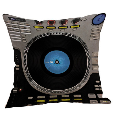 Μοναδικό κάλυμμα μαξιλαριού DJ MUSIC Σπίτι Υπνοδωμάτιο Ξενοδοχείου Κρεβάτι Κάθισμα Αυτοκινήτου Διακοσμητική Μαξιλαροθήκη Μαλακή και Άνετα Μαξιλάρια Ριχτάρι Cojines