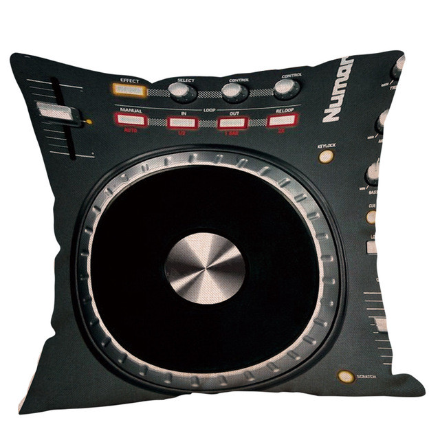 Μοναδικό κάλυμμα μαξιλαριού DJ MUSIC Σπίτι Υπνοδωμάτιο Ξενοδοχείου Κρεβάτι Κάθισμα Αυτοκινήτου Διακοσμητική Μαξιλαροθήκη Μαλακή και Άνετα Μαξιλάρια Ριχτάρι Cojines