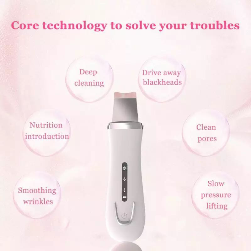 Youmay Skin Scrubber Arctisztító Bőrhámlasztó Ultrahangos Arctisztító Mitesszer eltávolító Pórustisztító Arcradír masszírozó