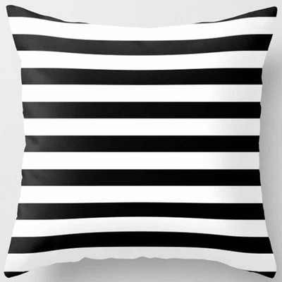 Fete de pernă cu model geometric din poliester Fashion Beauty Negru Alb Gri Fete de pernă pătrate Husă de pernă de înaltă calitate 45*45cm