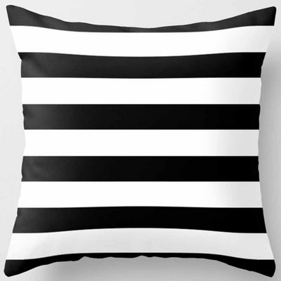 Fete de pernă cu model geometric din poliester Fashion Beauty Negru Alb Gri Fete de pernă pătrate Husă de pernă de înaltă calitate 45*45cm