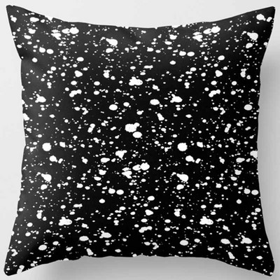 Fete de pernă cu model geometric din poliester Fashion Beauty Negru Alb Gri Fete de pernă pătrate Husă de pernă de înaltă calitate 45*45cm