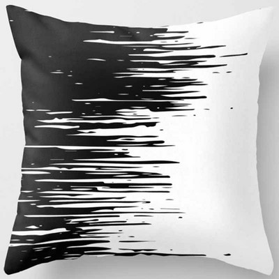 Fete de pernă cu model geometric din poliester Fashion Beauty Negru Alb Gri Fete de pernă pătrate Husă de pernă de înaltă calitate 45*45cm