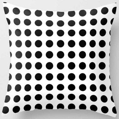 Fete de pernă cu model geometric din poliester Fashion Beauty Negru Alb Gri Fete de pernă pătrate Husă de pernă de înaltă calitate 45*45cm