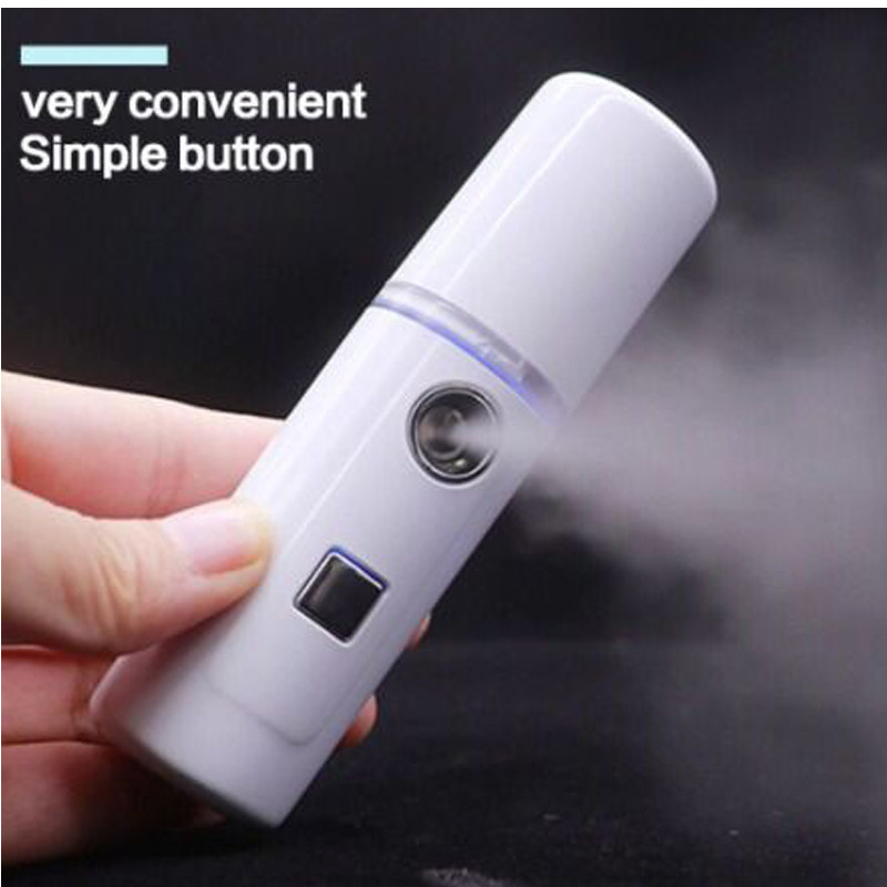 Спрей за красота на лицето Водна машина Овлажняваща нано йонна мъгла Дръжка Преносим овлажнител за лице Сауна Инструмент за почистване на порите на лицето