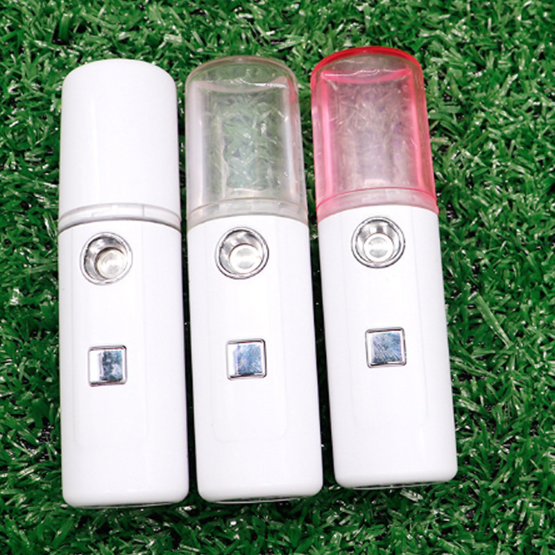 Спрей за красота на лицето Водна машина Овлажняваща нано йонна мъгла Дръжка Преносим овлажнител за лице Сауна Инструмент за почистване на порите на лицето