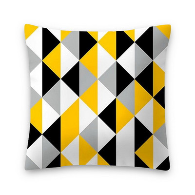 Husă de pernă galbenă de înaltă calitate de 45 cm, cu frunze de ananas, husă de pernă pentru canapea, husă de pernă de pluș pentru decorarea casei, husă de pernă