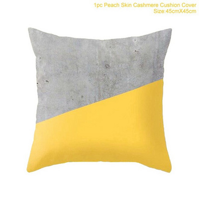 Husă de pernă galbenă de înaltă calitate de 45 cm, cu frunze de ananas, husă de pernă pentru canapea, husă de pernă de pluș pentru decorarea casei, husă de pernă