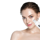 Ultrasonic Skin Scrubber Peeling Shovel Ion Acne Remover Face Lifting Facial Massager 5 Modes Deep Cleaning Machine