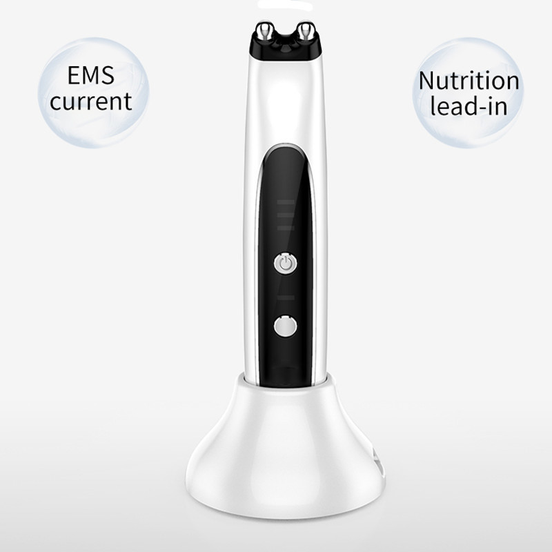 EMS mikrosrovės veido prietaisas elektrinis vibracinis akių masažuoklis nuo raukšlių LED odos atjauninimo aparatas Veido kaklo odai lygi