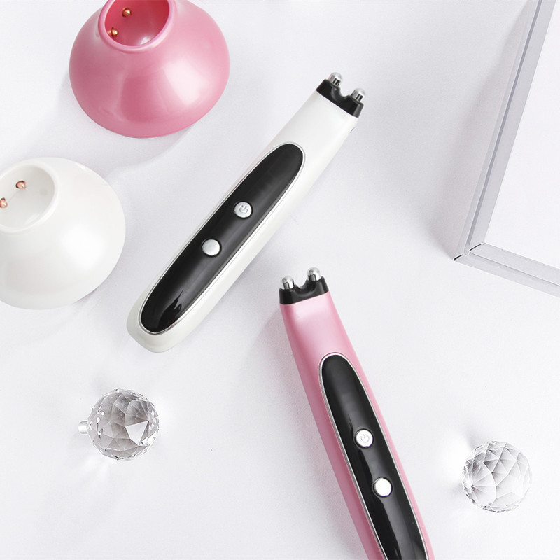 EMS mikrosrovės veido prietaisas elektrinis vibracinis akių masažuoklis nuo raukšlių LED odos atjauninimo aparatas Veido kaklo odai lygi