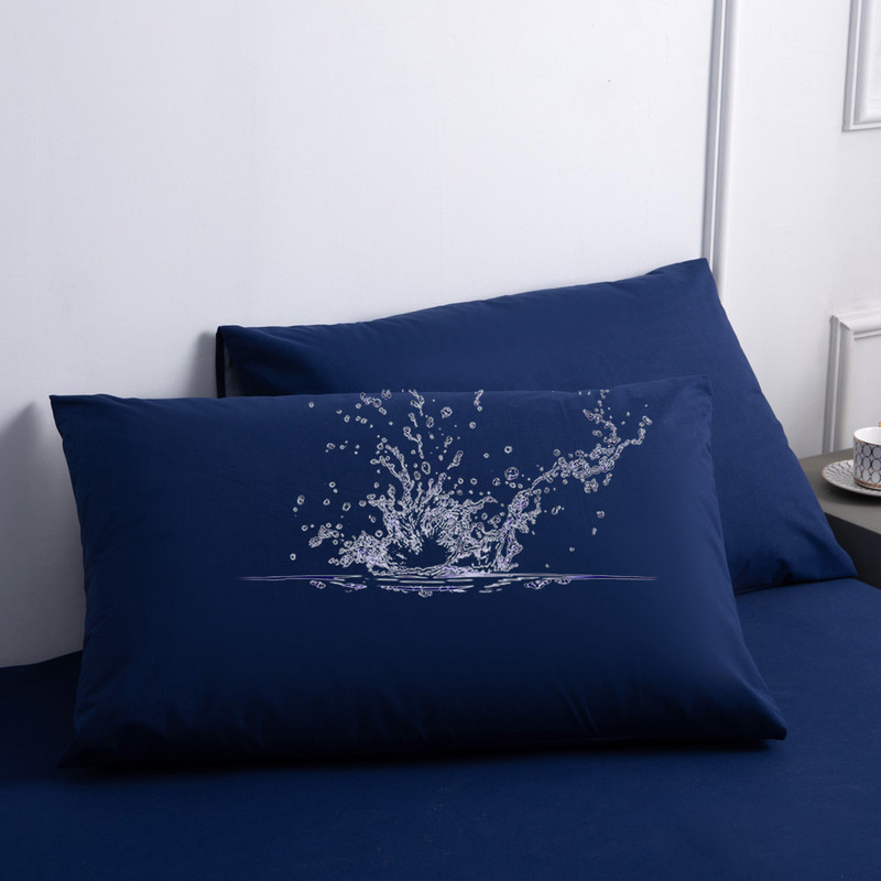 2 buc. lenjerie de pat impermeabile fețe de pernă fețe de pernă culori solide huse huse pentru pernă de dormit textil de casă 48*74cm