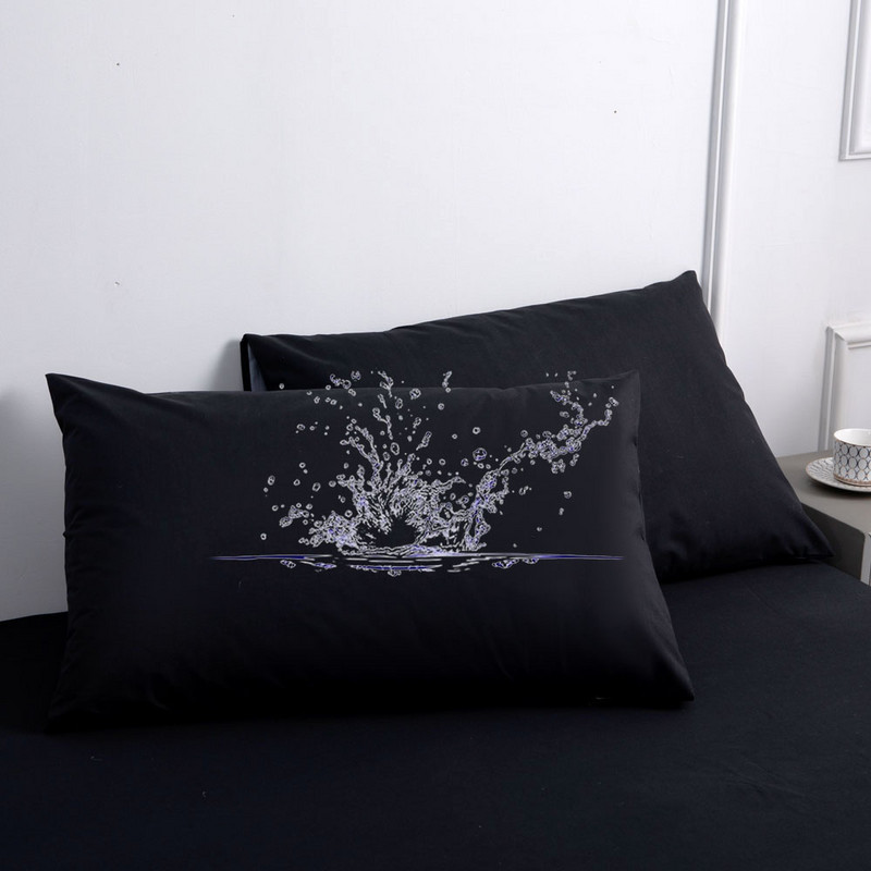 2 buc. lenjerie de pat impermeabile fețe de pernă fețe de pernă culori solide huse huse pentru pernă de dormit textil de casă 48*74cm