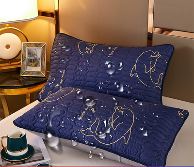 Față de pernă impermeabilă din bumbac Husă de pernă îngroșată și confortabilă pentru huse de pernă de pat Huse de pernă de calitate superioară