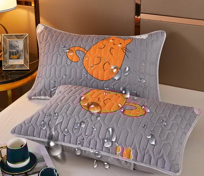 Față de pernă impermeabilă din bumbac Husă de pernă îngroșată și confortabilă pentru huse de pernă de pat Huse de pernă de calitate superioară