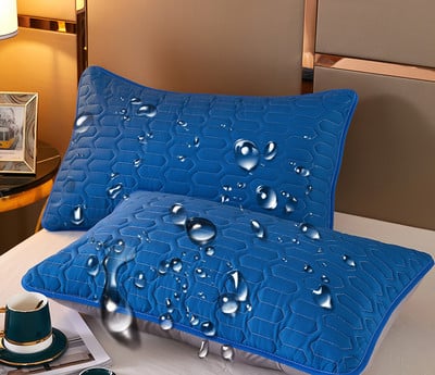 Față de pernă impermeabilă din bumbac Husă de pernă îngroșată și confortabilă pentru huse de pernă de pat Huse de pernă de calitate superioară