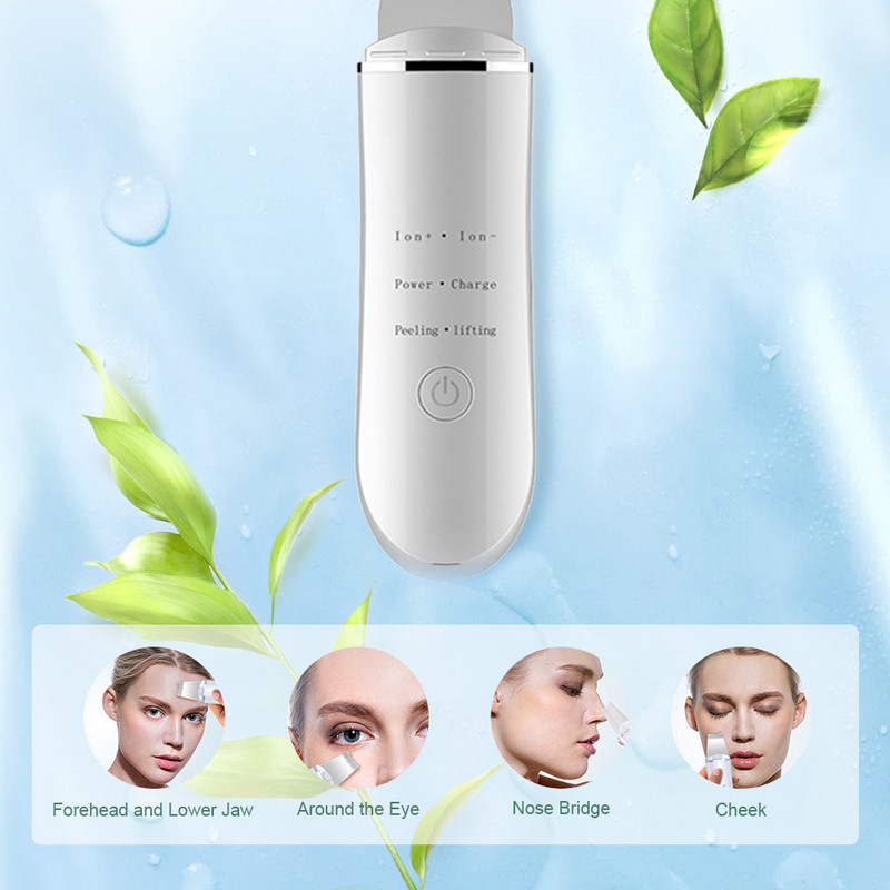 Újratölthető ultrahangos arcbőrradír mély arctisztító gép peeling lapát arc pórustisztító arcbőrradír Mach