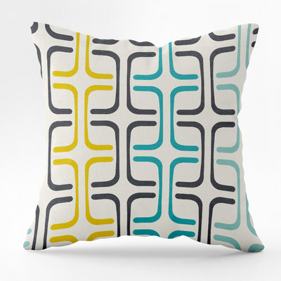 45X45CM Nordic Geometric Print párnahuzat őszibarack bőr ülőgarnitúra derékpárna háttámla párnahuzat