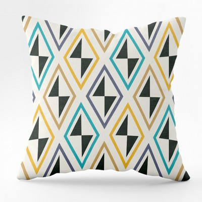 45X45CM Nordic Geometric Print párnahuzat őszibarack bőr ülőgarnitúra derékpárna háttámla párnahuzat
