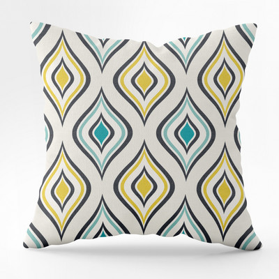 45X45CM Nordic Geometric Print párnahuzat őszibarack bőr ülőgarnitúra derékpárna háttámla párnahuzat