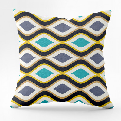 45X45CM Nordic Geometric Print párnahuzat őszibarack bőr ülőgarnitúra derékpárna háttámla párnahuzat