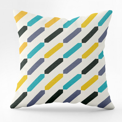 45X45CM Nordic Geometric Print párnahuzat őszibarack bőr ülőgarnitúra derékpárna háttámla párnahuzat