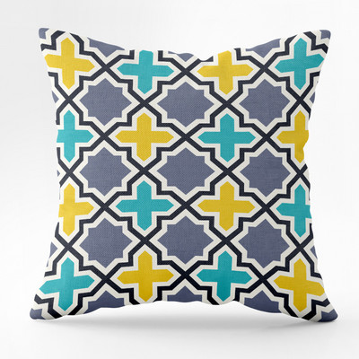 45X45CM Nordic Geometric Print párnahuzat őszibarack bőr ülőgarnitúra derékpárna háttámla párnahuzat