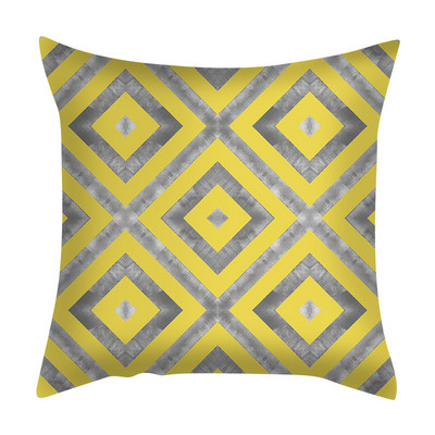 45X45CM geometrikus absztrakt barack bőr párnahuzat nappali hálószobához autós kanapé párna párna nagykereskedés