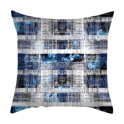45X45CM geometrikus absztrakt barack bőr párnahuzat nappali hálószobához autós kanapé párna párna nagykereskedés