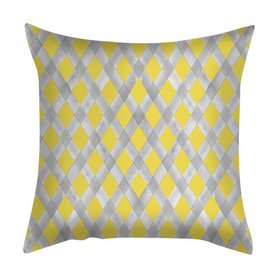 45X45CM geometrikus absztrakt barack bőr párnahuzat nappali hálószobához autós kanapé párna párna nagykereskedés