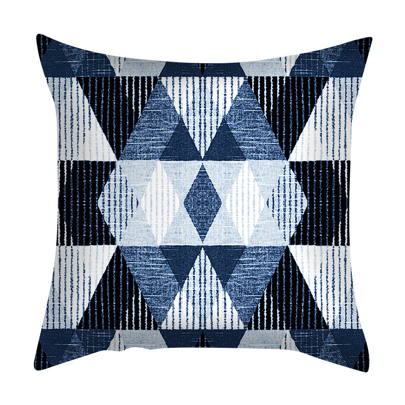 45X45CM geometrikus absztrakt barack bőr párnahuzat nappali hálószobához autós kanapé párna párna nagykereskedés
