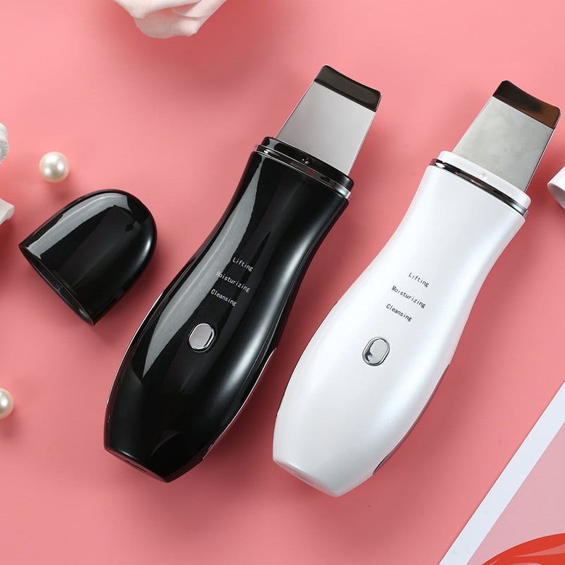 Ultrahangos bőr mitesszer eltávolító súroló peeling ion akne eltávolító mély arctisztító gép EMS arc lifting arcmasszírozó