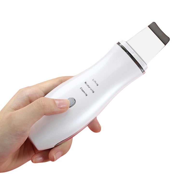 Ultrahangos bőr mitesszer eltávolító súroló peeling ion akne eltávolító mély arctisztító gép EMS arc lifting arcmasszírozó