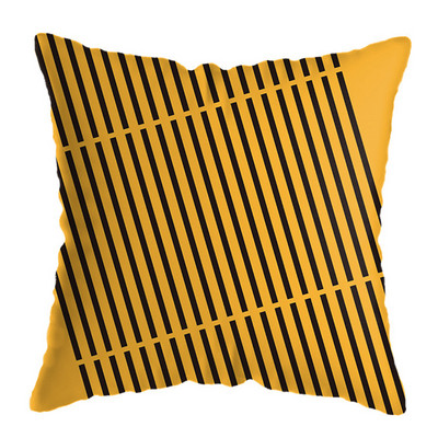 45X45CM Husă de pernă galbenă de înaltă calitate, cu frunze de ananas, husă de pernă de pluș pentru pernă de decorare interioară