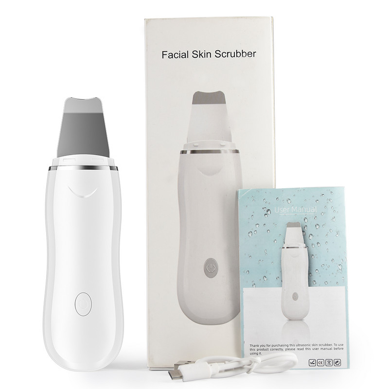 Ultrahangos bőrradír Mély Arctisztító Beauty Device Pórustisztító Arc spatula Peeling Lifting Feszesítő Masszírozó