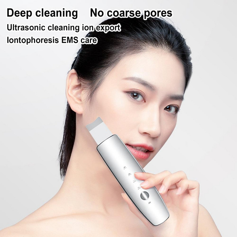 Ultrahangos mitesszer lapátos arcradír Beauty LED fotonterápiás arc peeling ion pórustisztító berendezés