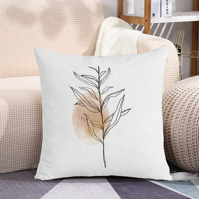 Sieviešu spilvenu pārvalks Dzīvojamās istabas krēsls Dīvāna dekors Minimālisma līnija Ziedu spilvendrāna Īsa plīša spilvendrāna Bohemian