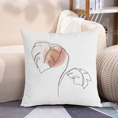 Sieviešu spilvenu pārvalks Dzīvojamās istabas krēsls Dīvāna dekors Minimālisma līnija Ziedu spilvendrāna Īsa plīša spilvendrāna Bohemian