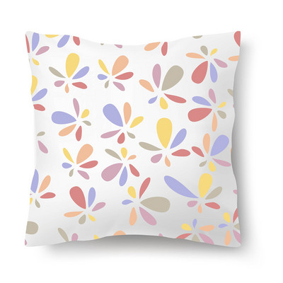 Față de pernă nordică cu imprimeu de flori Husă de pernă din poliester Decor pentru casă 45x45CM Față de pernă decorativă pentru canapea Față de pernă scandinavă