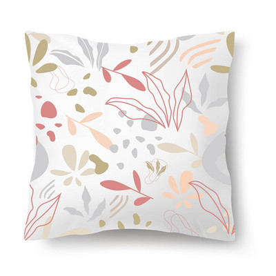 Față de pernă nordică cu imprimeu de flori Husă de pernă din poliester Decor pentru casă 45x45CM Față de pernă decorativă pentru canapea Față de pernă scandinavă